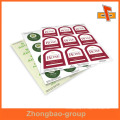 Guangzhou fabricante de impressão por atacado e material de embalagem personalizado etiqueta de unha aderente com o seu design